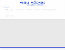 Tablet Screenshot of meeplemadness.com